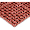 NoTrax Rubber 543 Cushion-Tred Anti-Fatigue Drainage Mat, for Wet Areas, 2' Width x 3' Length x 7/8" Thickness, Red