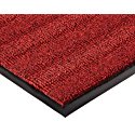 Notrax Vinyl 139 Boulevard Entrance Mat, for Upscale Entrances, 4' Width x 8' Length x 3/8" Thickness, Red/Black