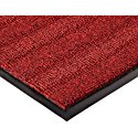 Notrax Vinyl 139 Boulevard Entrance Mat, for Upscale Entrances, 3' Width x 6' Length x 3/8" Thickness, Red/Black