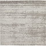 Over-dyed Modern Vintage Rugs Gray 8&#39; x 8&#39; FT Palma Collection Area Rug - Perfect for any Place