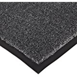 Notrax 130 Sabre Decalon Entrance Mat, for Entranceways and Light to Medium Traffic Areas, 3' Width x 4' Length x 5/16" Thickness, Charcoal