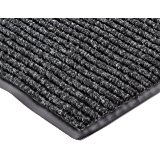 NoTrax 117 Heritage Rib Entrance Mat, for Lobbies and Indoor Entranceways, 3' Width x 5' Length x 3/8" Thickness, Charcoal