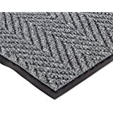 NoTrax 118 Arrow Trax Entrance Mat, for Main Entranceways and Heavy Traffic Areas, 2' Width x 3' Length x 3/8" Thickness, Gray