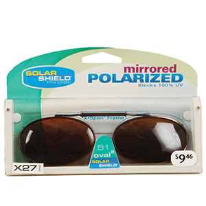 X Span Polarized Clip On Sunglasses